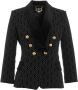 Elisabetta Franchi Zwarte Blazer voor Dames Aw23 Zwart Dames - Thumbnail 1