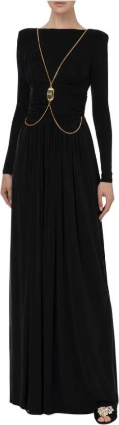 Elisabetta Franchi Zwarte jurk Zwart Dames