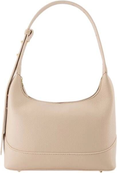Elleme Shoppers Loop Hobo Bag Beige Leather in beige