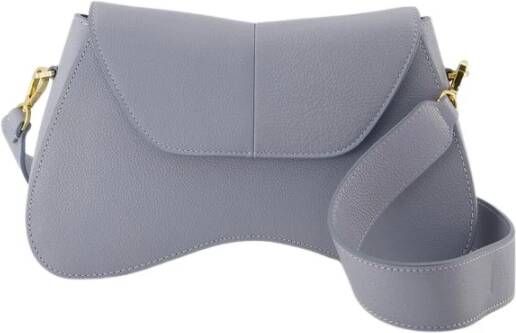 Elleme Hobo bags Space Hobo Bag Grey Blue Leather in blauw