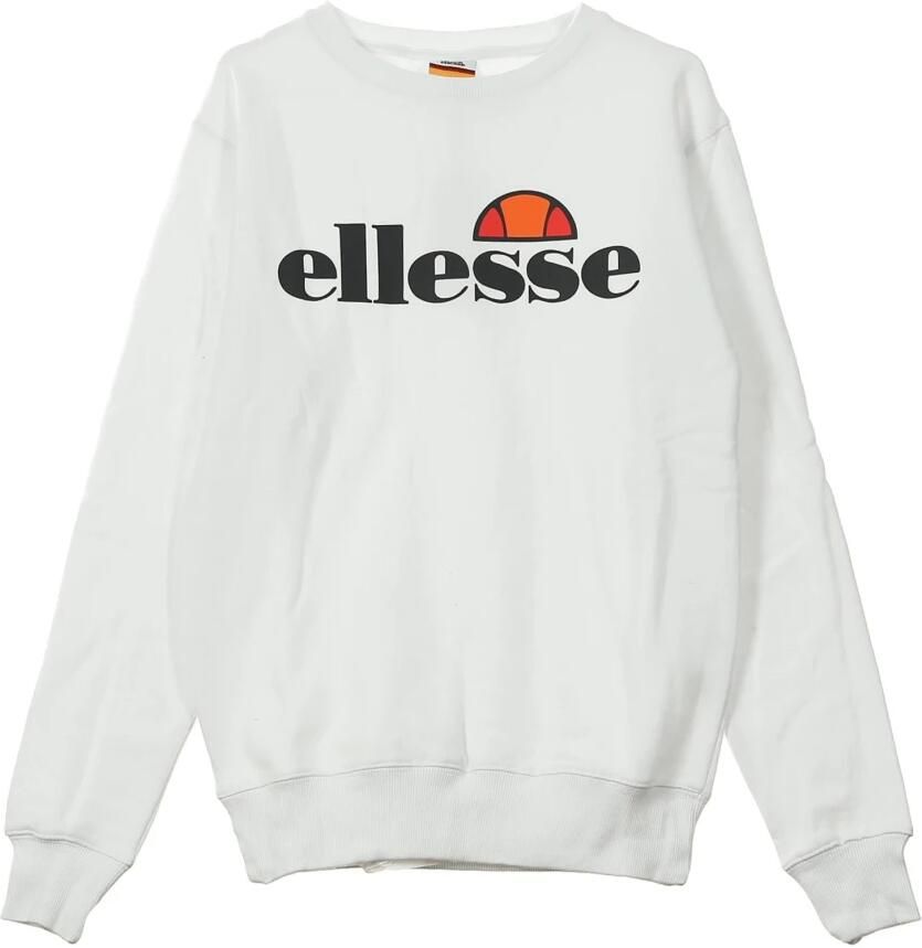 Ellesse Witte Crewneck Sweatshirt voor Vrouwen White Dames