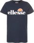 Ellesse T-shirt Malia donkerblauw Katoen Ronde hals Logo 128-134 - Thumbnail 1