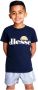 Ellesse T-shirt Malia donkerblauw Katoen Ronde hals Logo 128-134 - Thumbnail 4