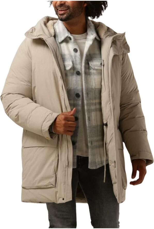 Elvine Stijlvolle Winterjas Beige Heren - Foto 7