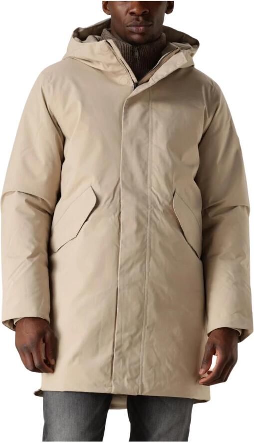 Elvine Stijlvolle Zand Parka voor Mannen Beige Heren - Foto 7