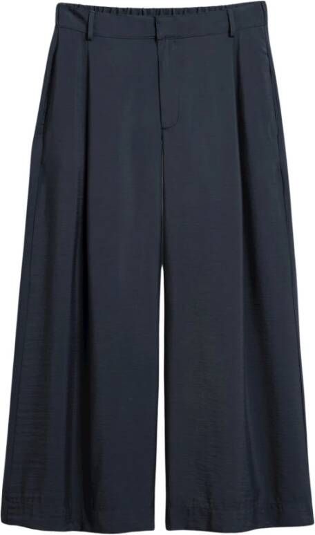 Elvine Wide Trousers Blauw Dames