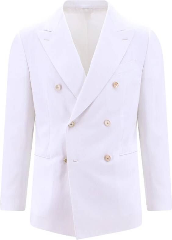 Emanuela Caruso Blazers Wit Heren