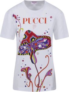 EMILIO PUCCI 100 Wit S.s. T-Shirt Wit Dames