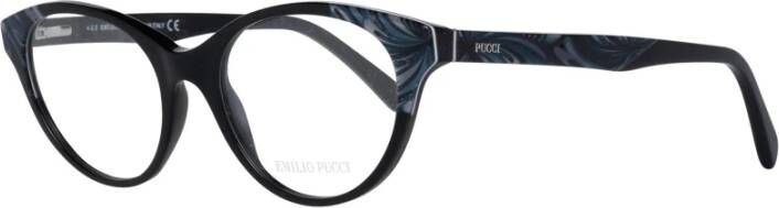 EMILIO PUCCI Zwarte Vrouwen Optische Frames Stijlvol Black Dames