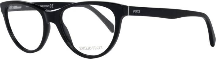 EMILIO PUCCI Stijlvolle plastic optische monturen met flexibiliteit Black Dames