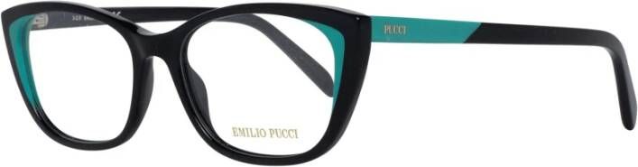 EMILIO PUCCI Zwarte Dames Optische Brillen Full-Rim Black Unisex