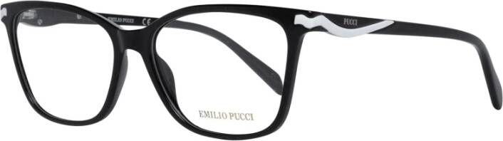 EMILIO PUCCI Zwarte Kunststof Brilmonturen Black Dames