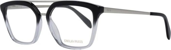 EMILIO PUCCI Zwarte Dames Optische Monturen met Veerscharnier Black Dames
