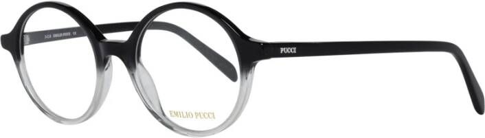 EMILIO PUCCI Zwarte ronde optische monturen voor vrouwen Black Dames