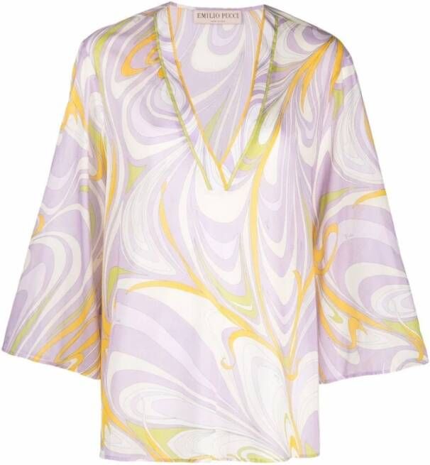 EMILIO PUCCI Blouses & Shirts Paars Dames