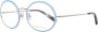 EMILIO PUCCI Blauwe Dames Ronde Gouden Metalen Optische Brillen Blue Dames - Thumbnail 1
