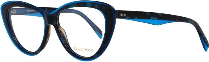 EMILIO PUCCI Blauwe plastic optische monturen voor vrouwen Blue Dames