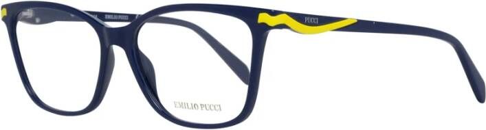 EMILIO PUCCI Blauwe Dames Optische Monturen Stijlvol Ontwerp Blue Dames