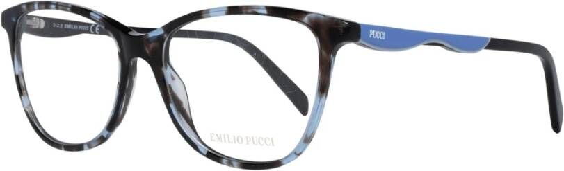 EMILIO PUCCI Blauwe Butterfly Style Optische Monturen Blue Dames