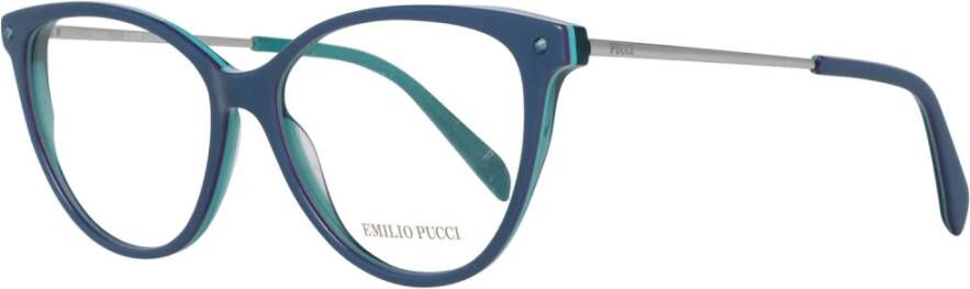 EMILIO PUCCI Blauwe Dames Optische Frames Stijlvol Accessoire Blue Dames