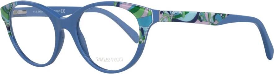 EMILIO PUCCI Stijlvolle blauwe dames optische monturen Blue Dames