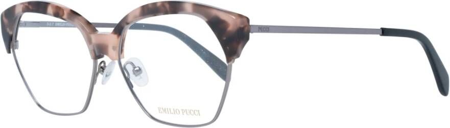 EMILIO PUCCI Bruine Cat Eye Optische Brillen voor Vrouwen Brown Dames