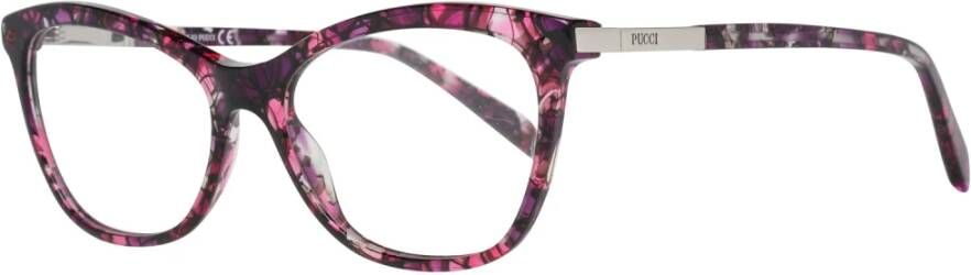 EMILIO PUCCI Paarse Dames Optische Monturen Stijlvol Ontwerp Purple Dames