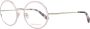 EMILIO PUCCI Luxe Gouden Ronde Metalen Optische Monturen Pink Dames - Thumbnail 1