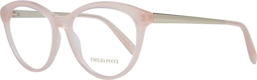 EMILIO PUCCI Roze Metalen Plastic Optische Brillen voor Vrouwen Pink Dames