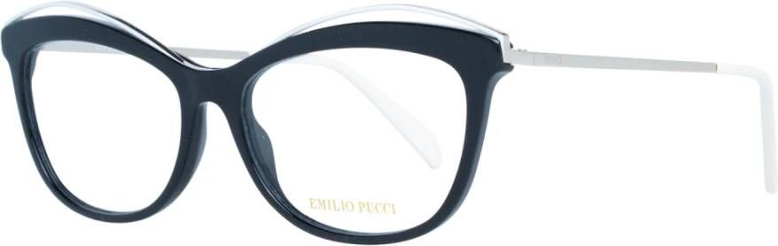 EMILIO PUCCI Zwarte Cat Eye Optische Frames Black Dames