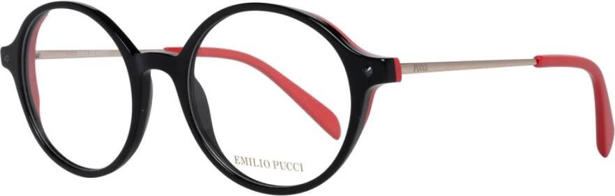 EMILIO PUCCI Zwarte Vrouwen Full-Rim Optische Monturen Multicolor Dames