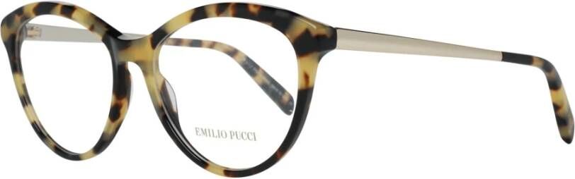 EMILIO PUCCI Bruine Dames Volledige-Rand Optische Brillen Brown Dames