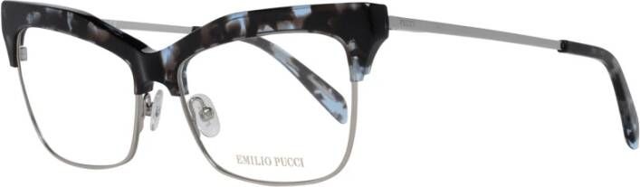 EMILIO PUCCI Bruine Cat Eye Optische Monturen Multicolor Dames