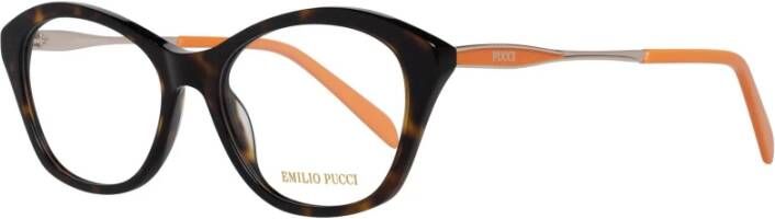 EMILIO PUCCI Bruine Vrouwen Optische Monturen Metaal Plastic Brown Dames