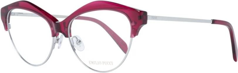 EMILIO PUCCI Burgundy Cat Eye Dames Optische Brillen Red Dames