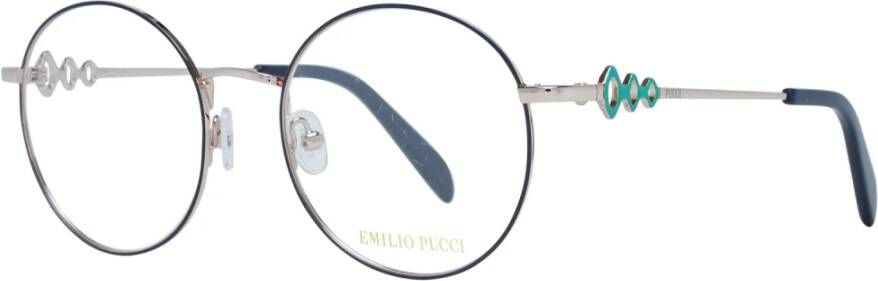EMILIO PUCCI Blauwe Metalen Optische Frames Blue Dames