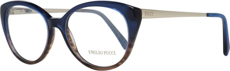 EMILIO PUCCI Blauwe Vlinder Optische Monturen voor Vrouwen Blue Dames