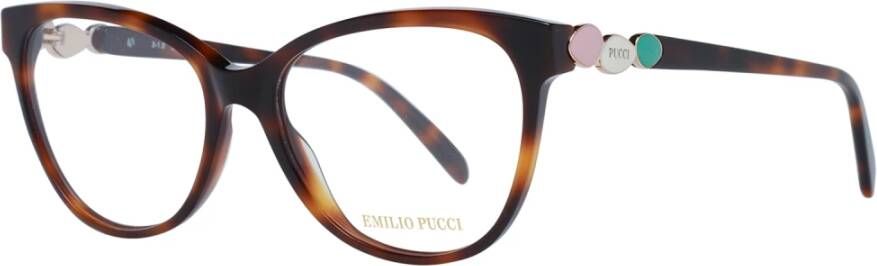 EMILIO PUCCI Bruine Cat Eye Optische Monturen Brown Dames