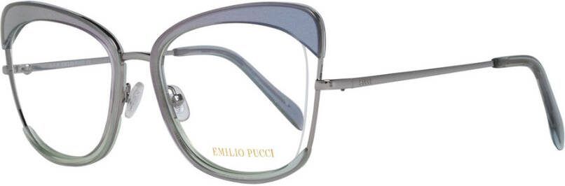 EMILIO PUCCI Grijze Dames Optische Monturen met Merkhoes Gray Dames