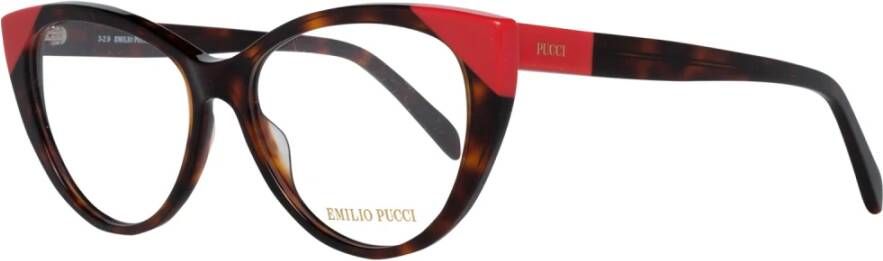 EMILIO PUCCI Bruine Butterfly Optische Monturen Brown Dames