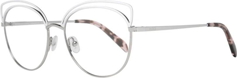 EMILIO PUCCI Grijze Metalen Plastic Optische Monturen voor Vrouwen Gray Dames