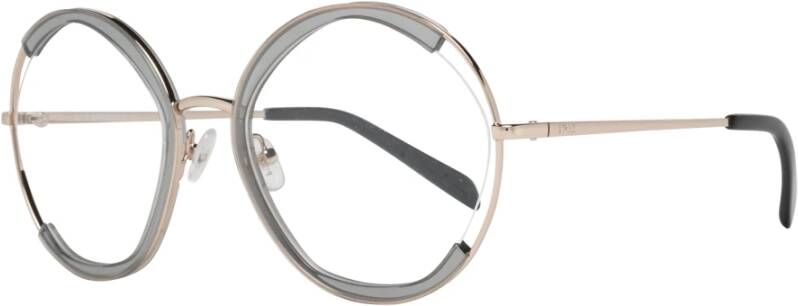 EMILIO PUCCI Grijze Metalen & Kunststof Optische Frames Gray Dames