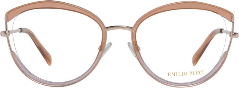 EMILIO PUCCI Oranje Metalen Optische Frames voor Vrouwen Orange Dames