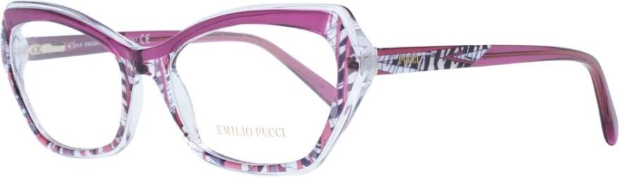 EMILIO PUCCI Paarse Cat Eye Optische Monturen Purple Dames
