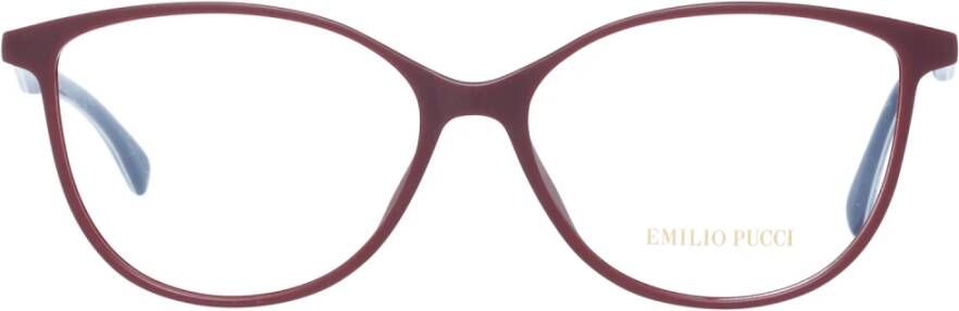 EMILIO PUCCI Rode Rechthoekige Optische Monturen Vrouwen Red Dames