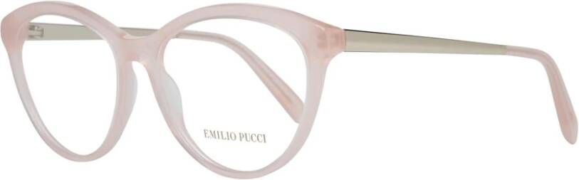 EMILIO PUCCI Roze Metalen Plastic Optische Brillen voor Vrouwen Pink Dames