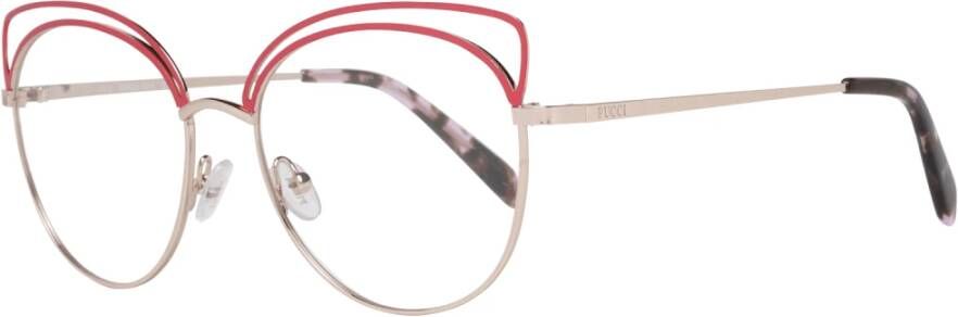 EMILIO PUCCI Rose Gold Women Optical Frames Multicolor Dames