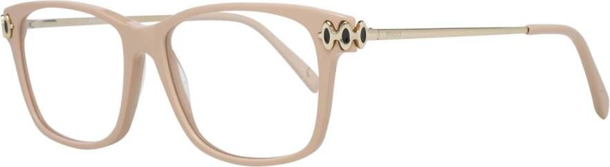 EMILIO PUCCI Roze Rechthoekige Optische Brillen voor Vrouwen Pink Dames