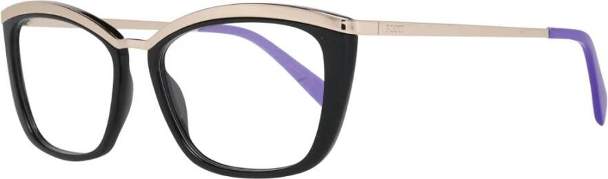 EMILIO PUCCI Zwarte optische monturen voor dames met volledig montuur Multicolor Dames