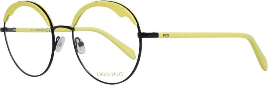 EMILIO PUCCI Zwarte Dames Optische Frames met Merkhoes Black Dames